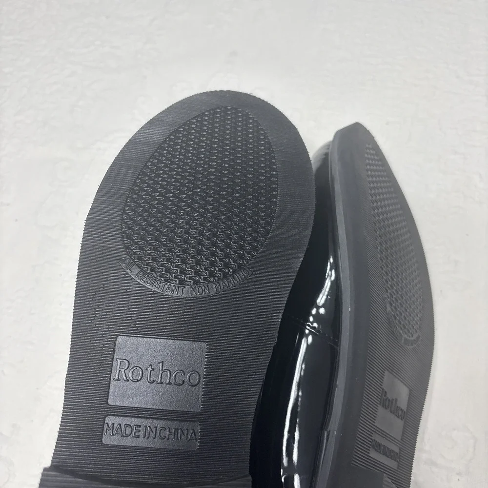 Rothco Black High Gloss Shiny Oxford Uniform Shoes Military Army Duty Shoe Sz 11
